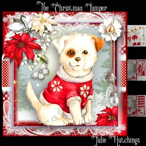 The Christmas Jumper Card Front Kit