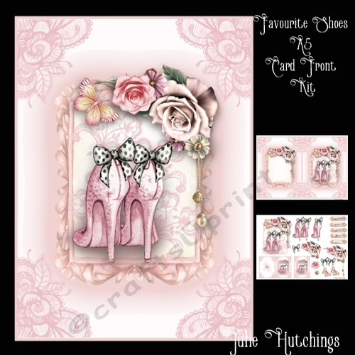 My Favourite Shoes A5 Card Front Kit