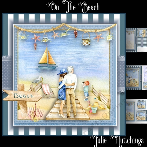 On The Beach Card Front Kit