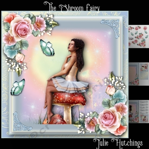 The Shroom Fairy Card Front Kit