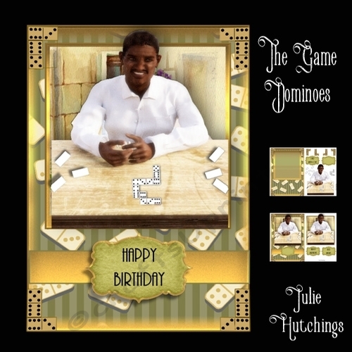 The Game Dominoes A5 Card Front Kit