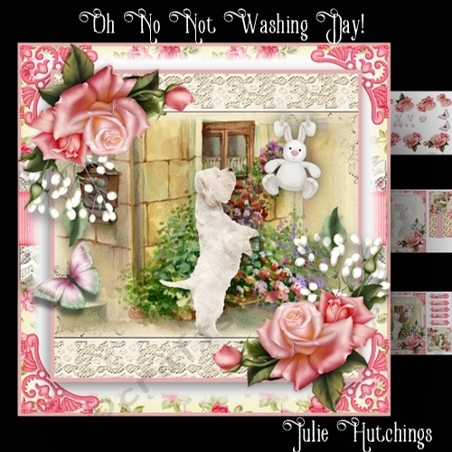 Oh No Not Washing Day! Card Front Kit