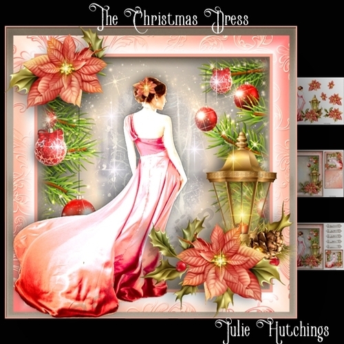 The Christmas Dress Card Front Kit 