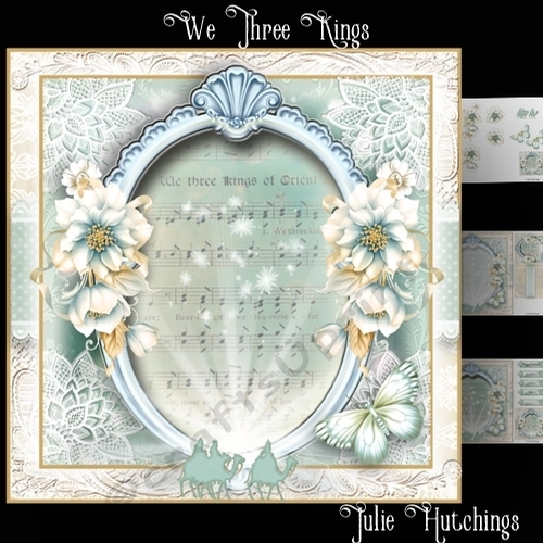We Three Kings Card Front Kit
