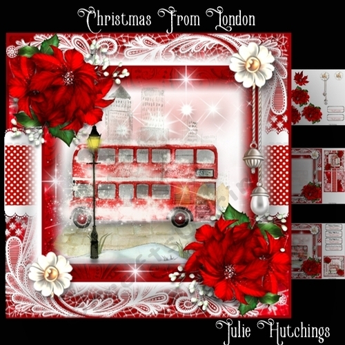 Christmas From London Card Front Kit