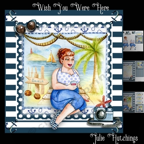 Wish You Were Here Card Front Kit