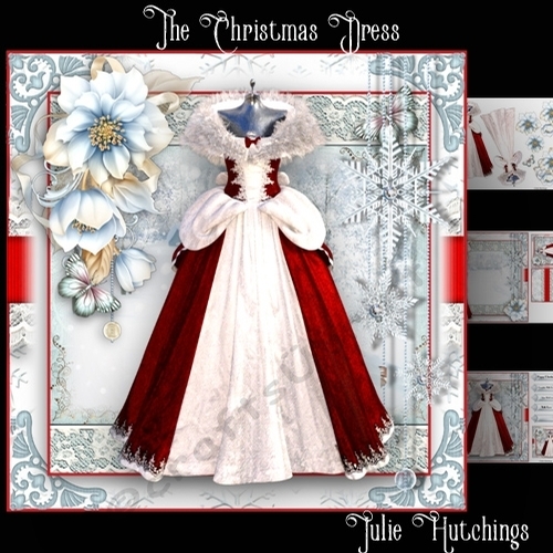 The Christmas Dress Card Front Kit