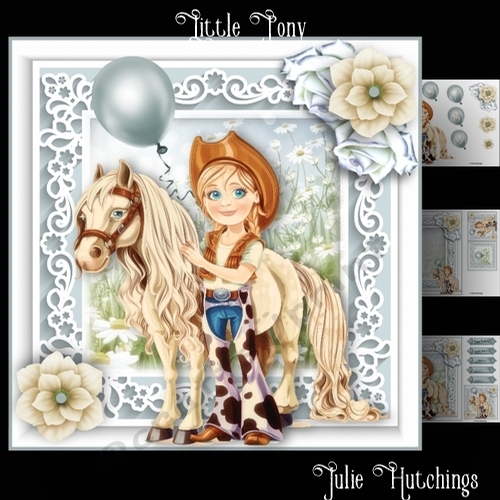 Little Pony Card Front kit age 5-9
