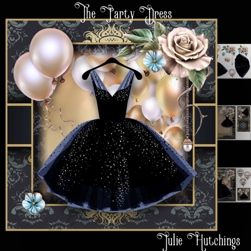 The Party Dress Card Front Kit