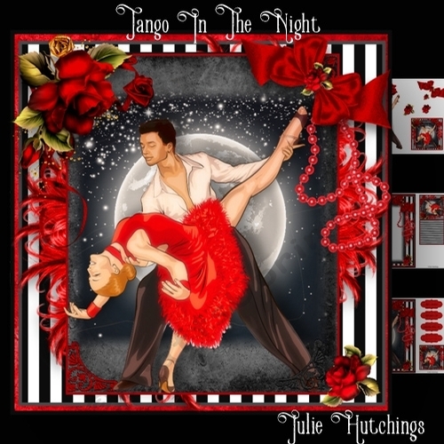 Tango In The Night Card Front Kit