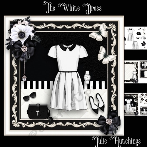 The White Dress Card Front Kit