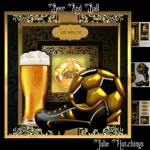 Beer And Ball Card Front Kit