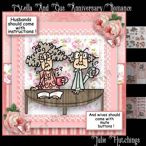Stella And Gus Anniversary/Romance Card Front Kit