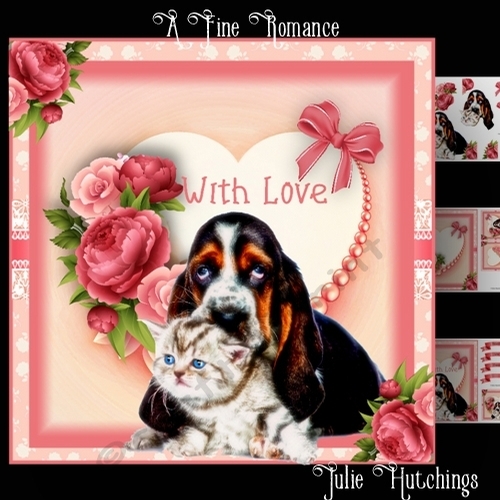 A Fine Romance Card Front Kit
