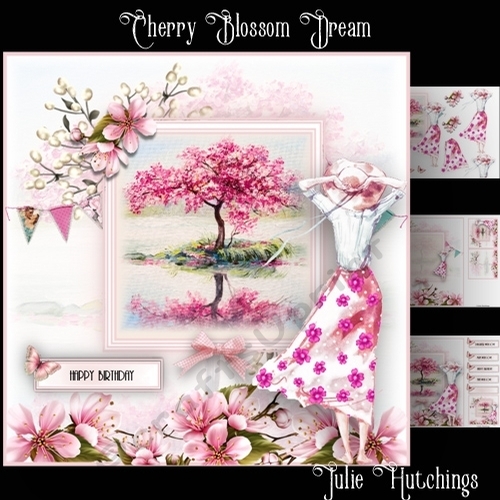 Cherry Blossom Dreams Card Front Kit