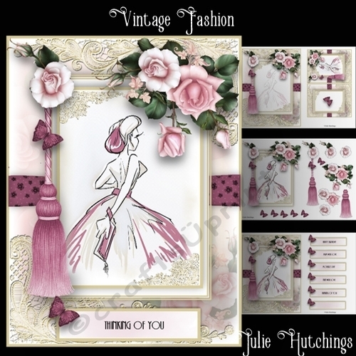 Vintage Fashion 1 Card Front Kit