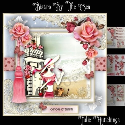 Bistro By The Sea Card Front Kit