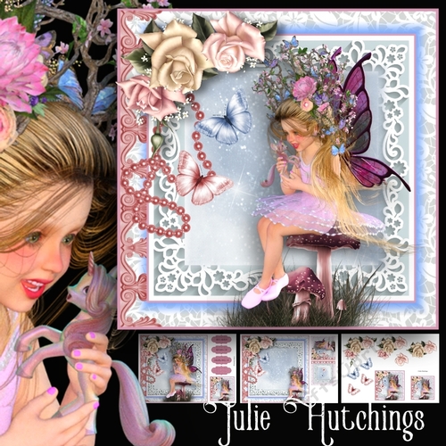 The Unicorn Fairy Card Front Kit