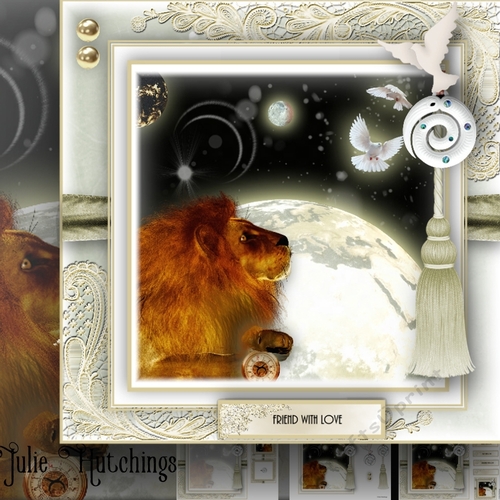 The Brave Lion Card Front Kit