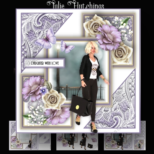 Fashion and lace 2 Card Kit
