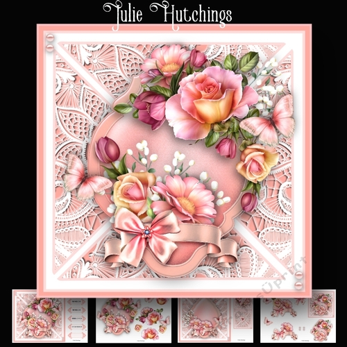 Rose Romantic and Lace Card Kit