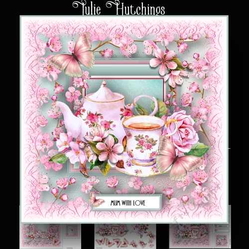 Cherry Blossom Tea Card Kit