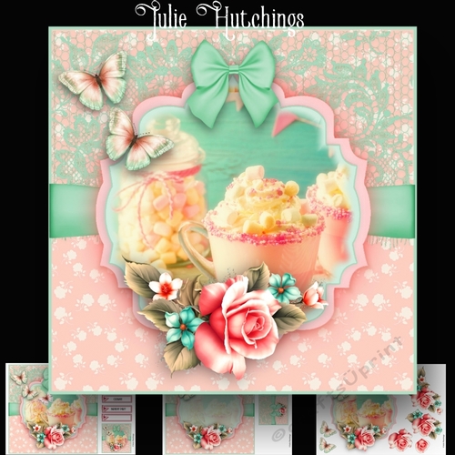 Shabby Chic Tea Party Card Kit