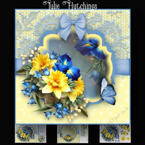 Spring flora and Lace Card Kit