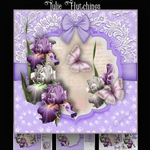 Beautiful Iris Card Kit