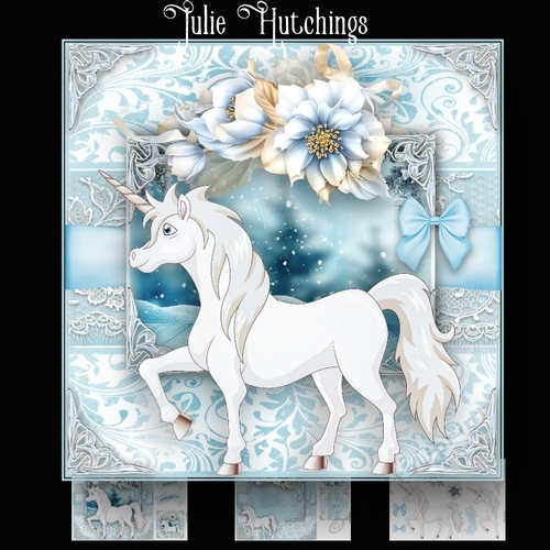 A Christmas Unicorn Card Kit