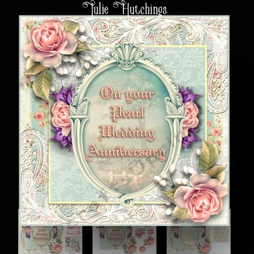 On Your Pearl Wedding Anniversary Card Kit
