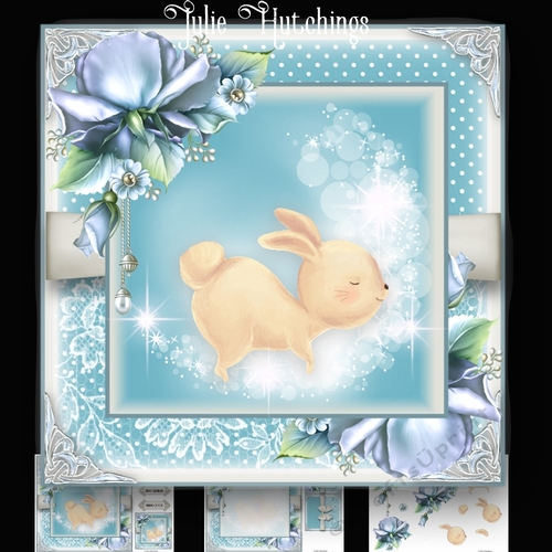 Baby Bunny Moon Card Kit