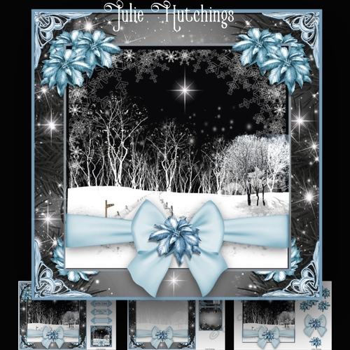 A Christmas Scene Card Kit