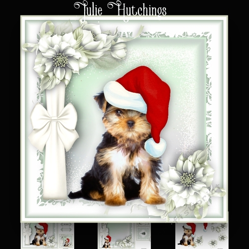 Yorkie Christmas Card Kit