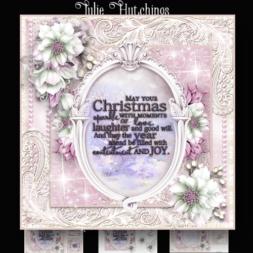 Christmas Sparkle Words Card Kit