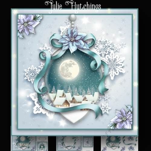Snow Scene Christmas Bauble 