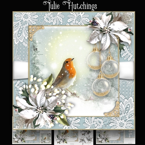 Christmas Robin Wishes Card Kit