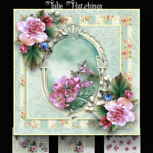 Country Garden The Begonia Card Kit