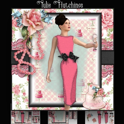 Champagne and Cake Card Kit