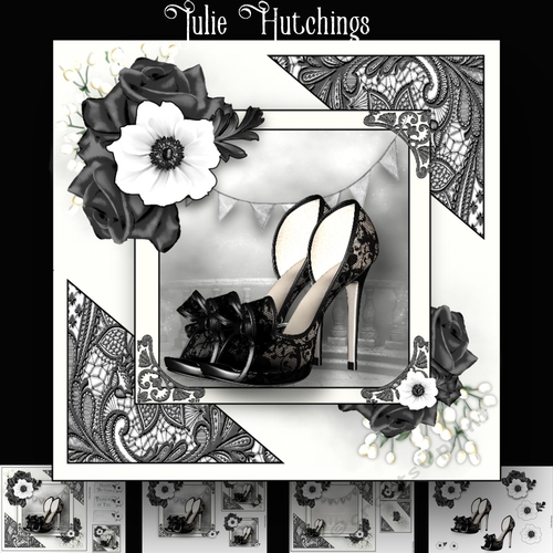 Black Lace Shoes 