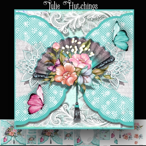 Floral Lace Fan 