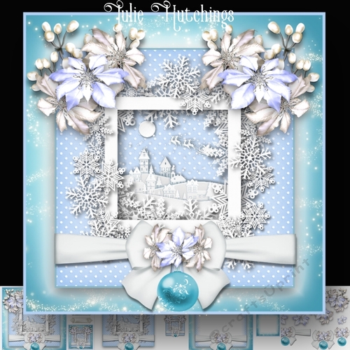 Snowflakes christmas Scene