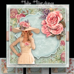 Shabby Chic Rose Hat 