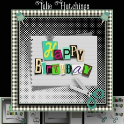 Happy Birthday Ransom Cutout letters
