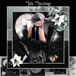 Deco Lady in Black Christmas/Birthday