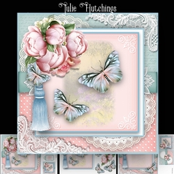 Peonies and Butterflies
