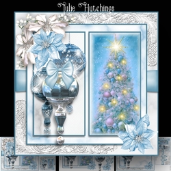 Beautiful blue Christmas