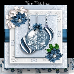Snowflake Blue bauble