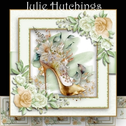 The gold boho stiletto shoe