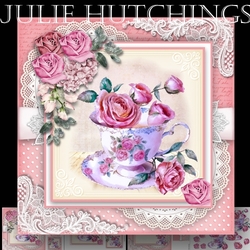 Cup Of Pink Roses